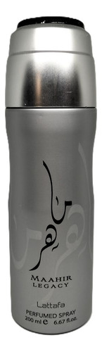 Aerosol Corporal Maahir Legacy Para Hombre, 200 Ml, Volumen Unitario: 200 Ml