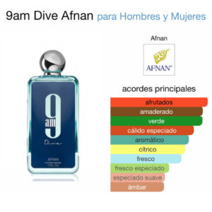 Afnan 9am Dive Eau De Parfum Unisex 100 Ml - Imagen 3