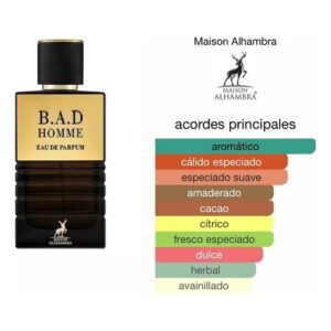 Perfume B.a.d Homme Edp 100 Ml Maison Alambra - Imagen 3