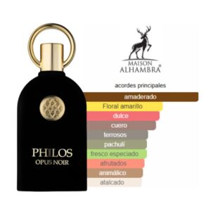 Alhambra Philos Opus Noir 100ml Edp - Imagen 3