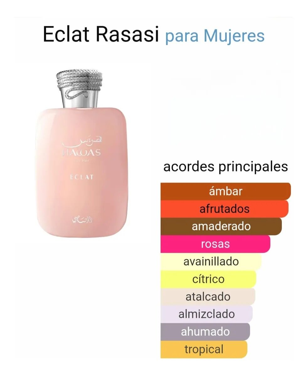 Perfume Hawas Eclat De Rasasi Edp 100ml para Mujer - Imagen 4