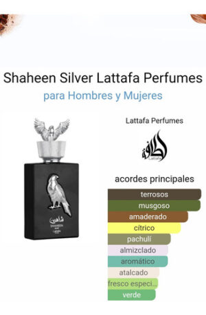 Perfume Shaheen Silver Lattafa Pride Edp 100 Ml - Imagen 3