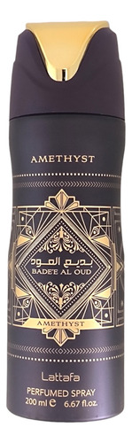 Lattafa Bade'e Al Oud Amethyst Perfumed Spray 200ml Volumen De La Unidad 1 Ml